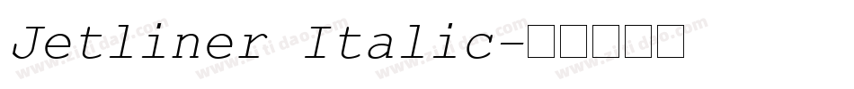 Jetliner Italic字体转换